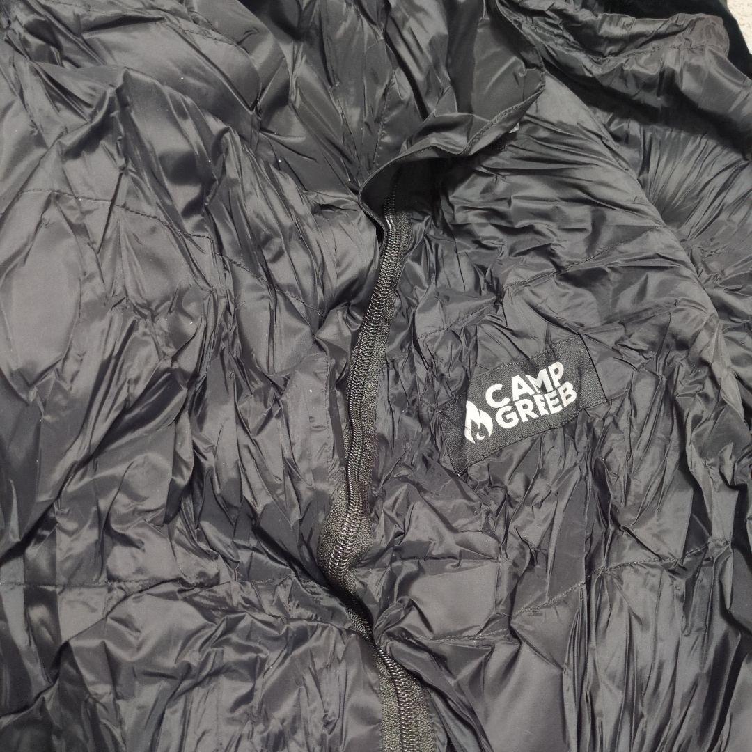 キャンプグリーブ ダウンシュラフ 秋冬春用 寝袋 ダウン マミー型 羽毛