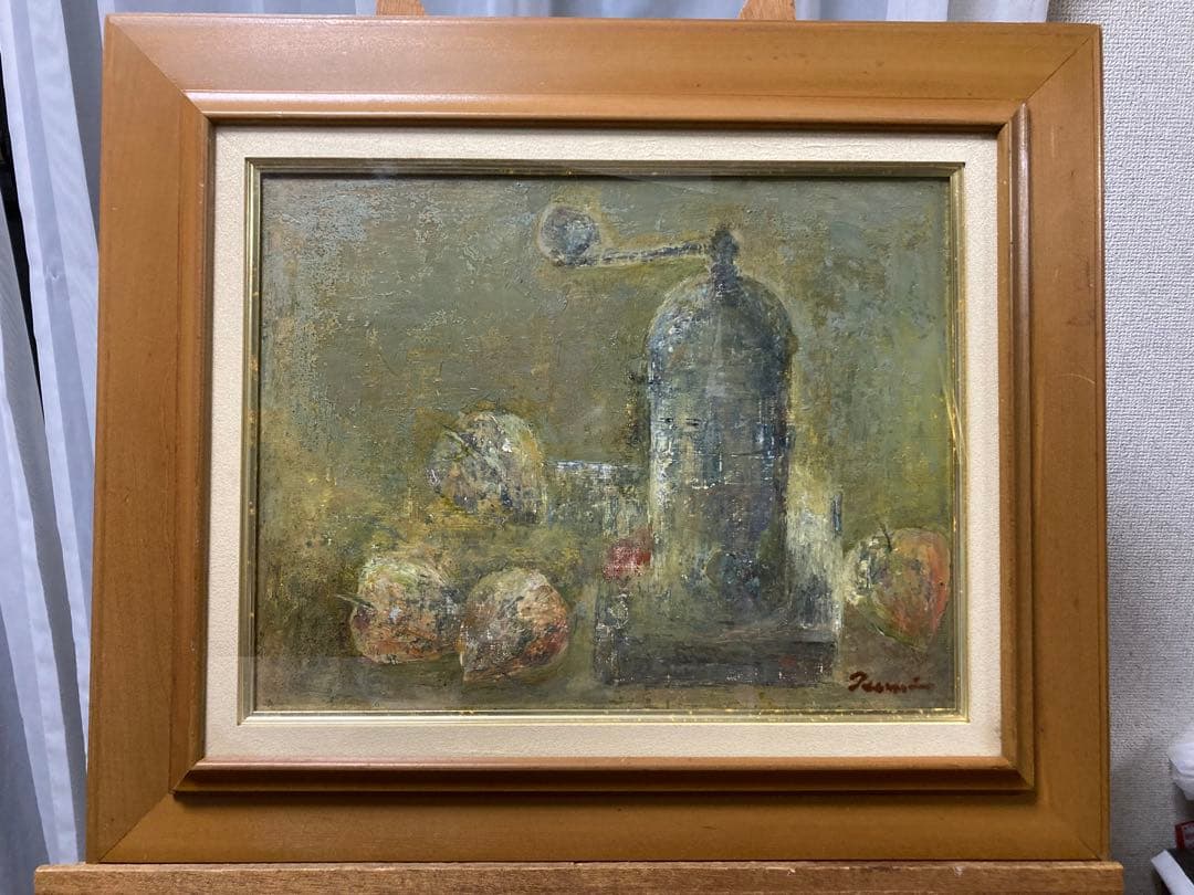 油彩 油絵 静物画 【鶴身幸男】 『美術年鑑』掲載 日動画廊取扱作家　 F6号