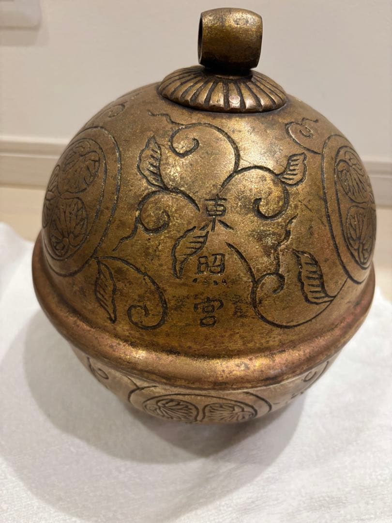 東照宮 大鈴 三葉葵紋 元禄元年 神社寺院