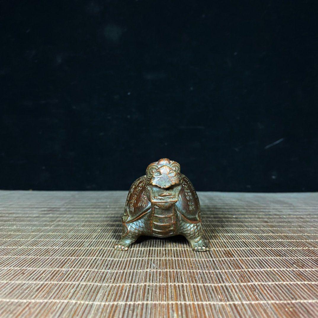 長寿亀 寿字八卦銅亀 鎮宅辟邪 開運風水 招財 置物