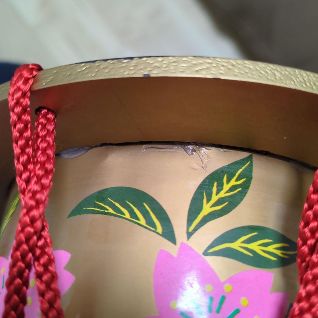 日本舞踊　小道具　金鞨鼓（きんかっこ）と振り鼓（ふりつづみ）のセット