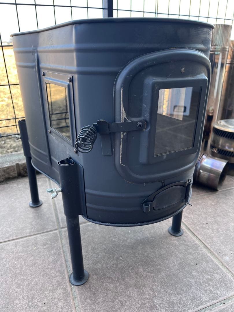 ホンマ製作所 　薪ストーブAPSー48DX ブラックエディション　ステンレス