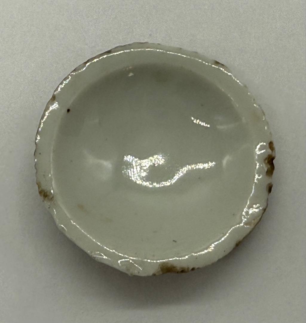 江戸時代　紅皿　貝型　白磁③ 古民具　送料込み251012