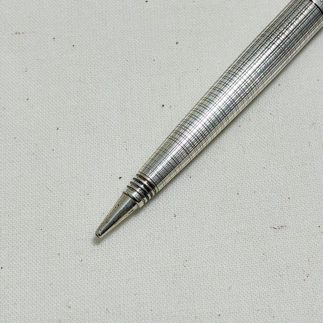 プラチナ万年筆　銀製　シルバー　回転繰り出し　シャーペン