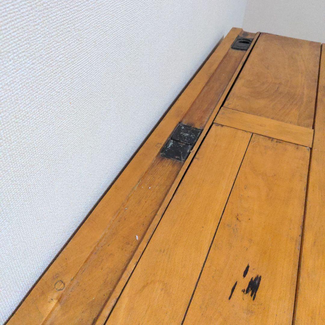 イギリスアンティーク　小学校の机　2人掛け　値引OK