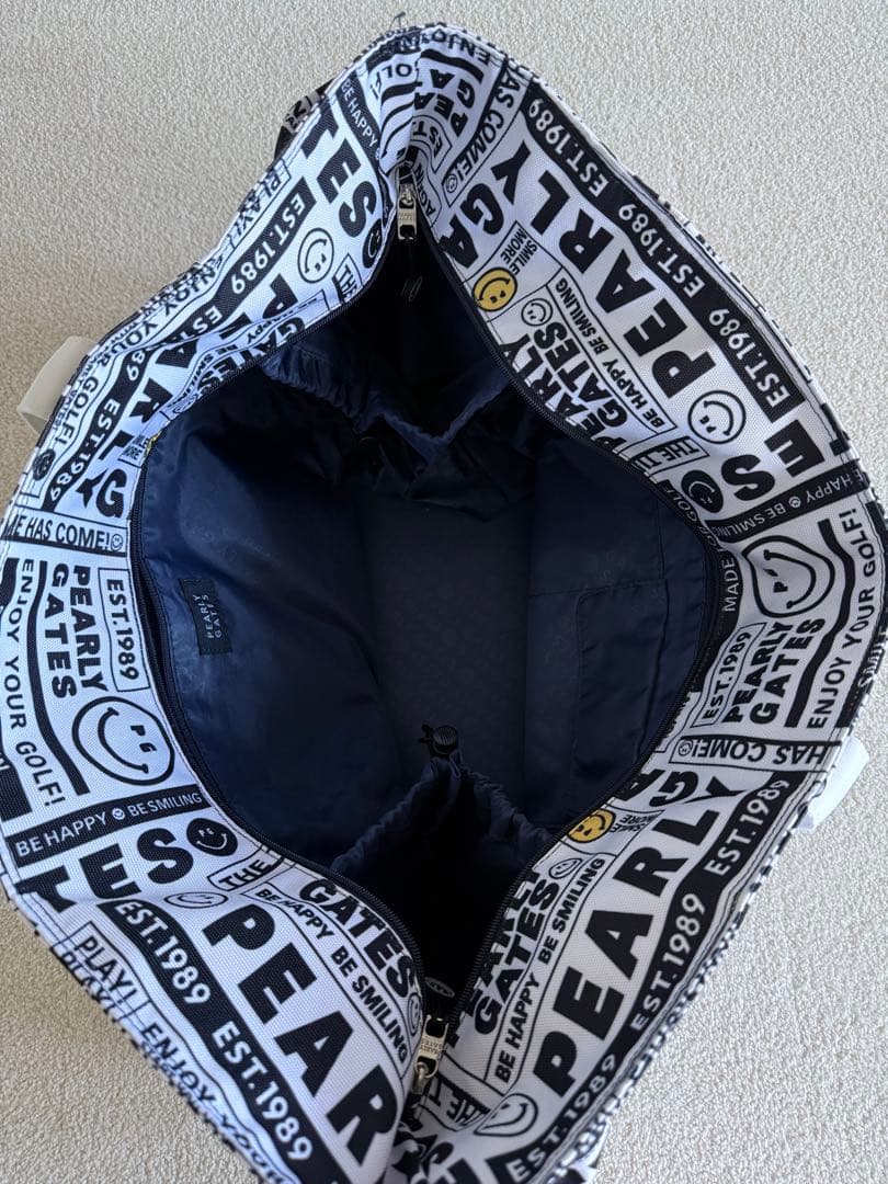 PEARLY GATES パーリーゲイツ ニュースペーパー柄　カートバッグ