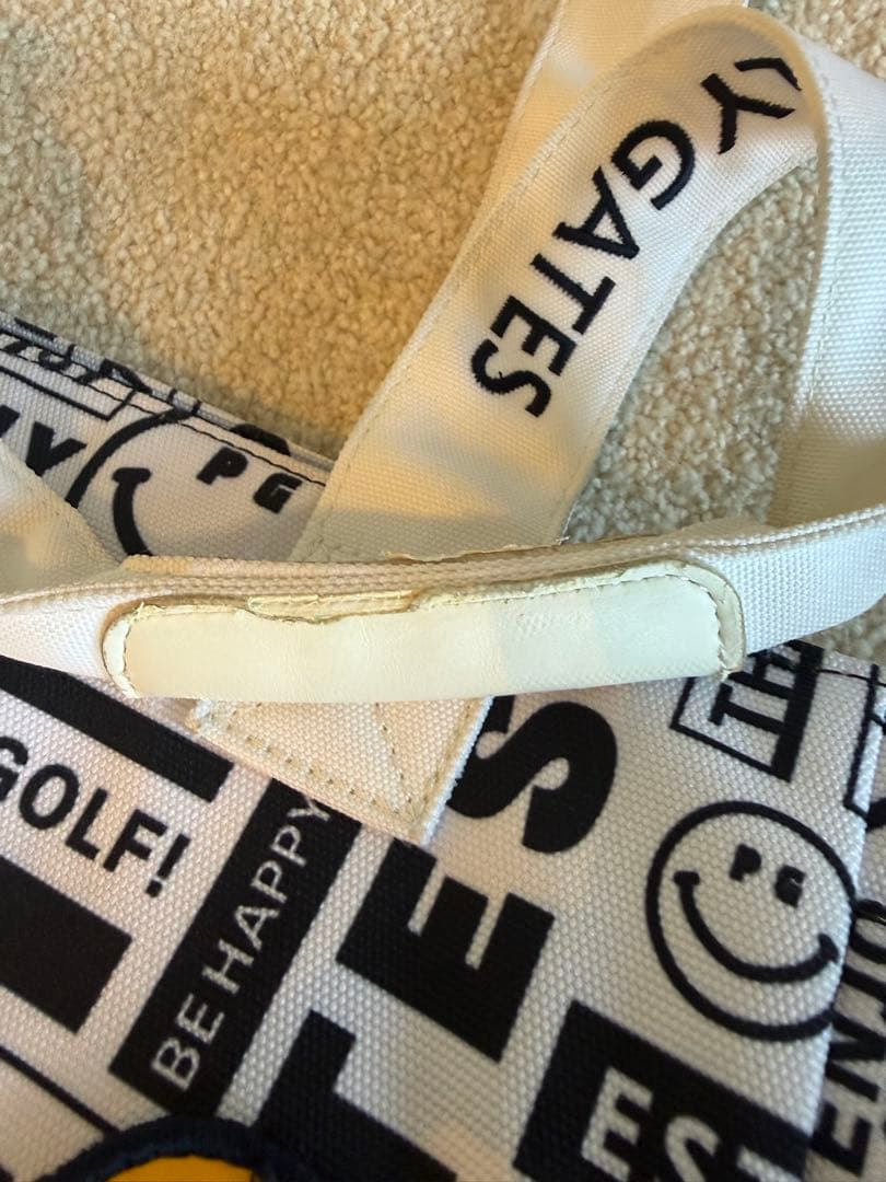 PEARLY GATES パーリーゲイツ ニュースペーパー柄　カートバッグ