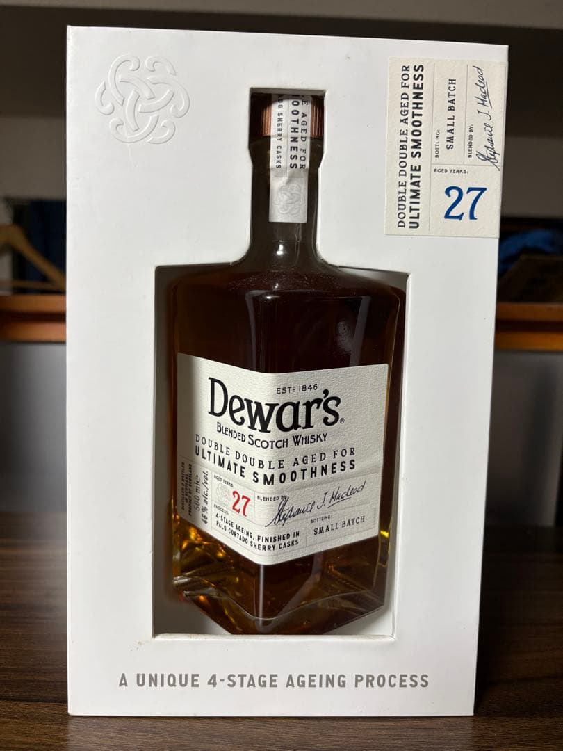 デュワーズダブルダブル　27年　箱付き未開封