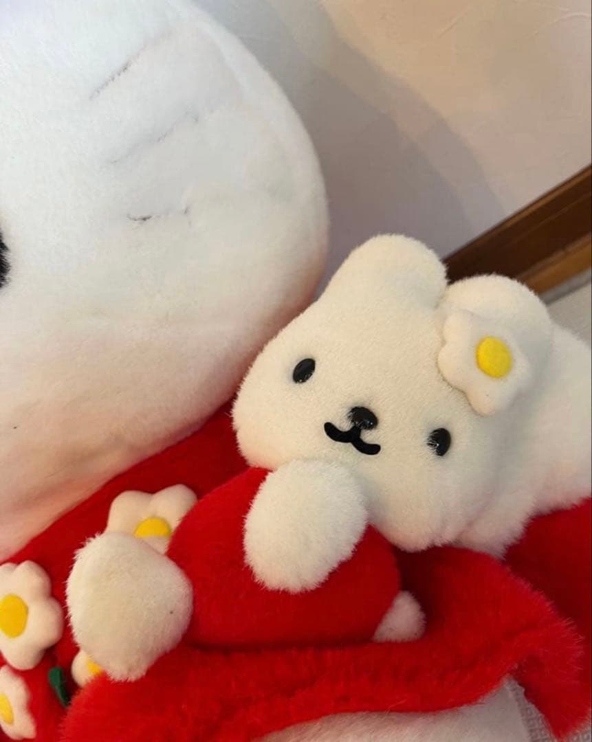 【美品】【希少】ハローキティ ぬいぐるみ 大 特大 花柄ドレス レトロ 限定