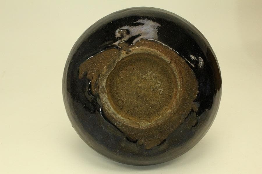 李朝 古会寧窯 黒釉 壷 朝鮮美術(ZE664)