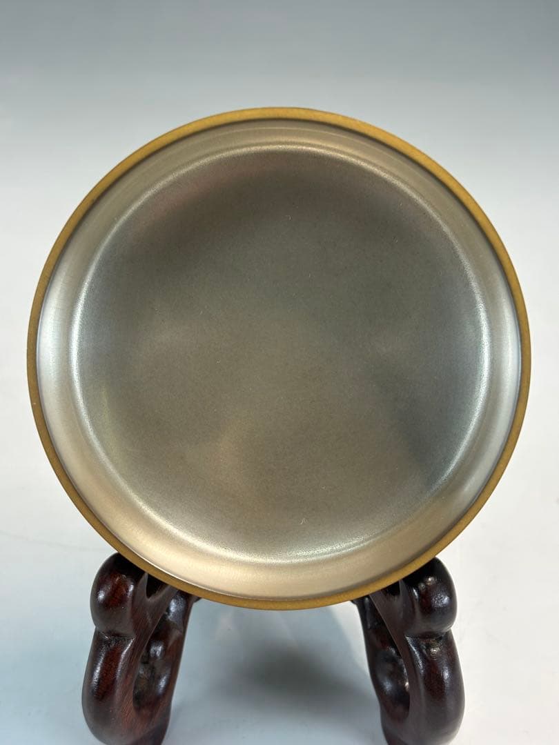 【中古品】田崎昭一郎造　芽柳蒔絵棗（共箱）