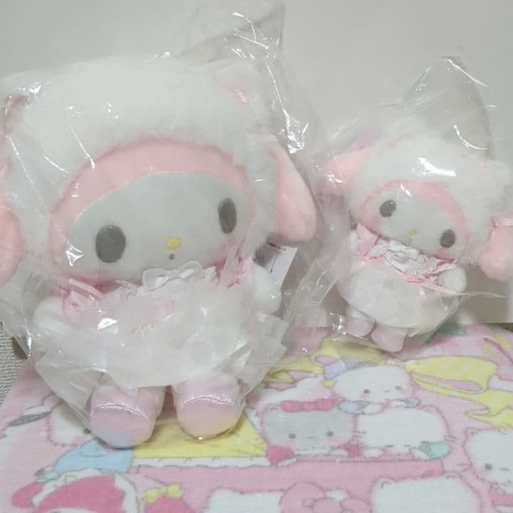 サンリオ　マイメロディ　白猫バレリーナ　ぬいぐるみ　マスコット　セット