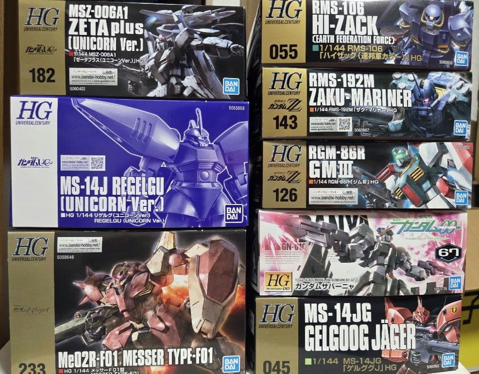 HG 1/144 ガンプラ ８体セット