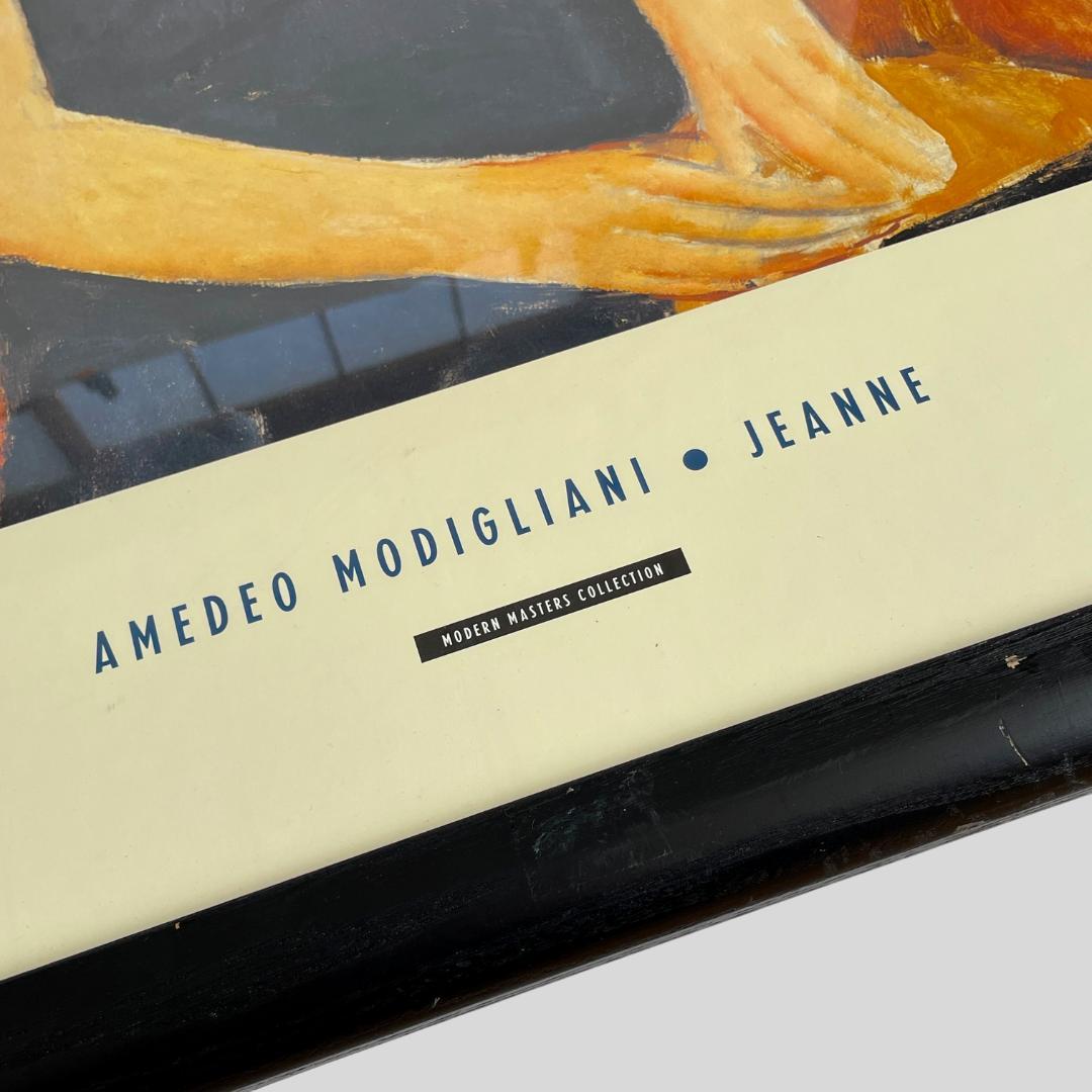 イギリス製 80~90s【モディリアーニ】大判 額装 ヴィンテージ ポスター