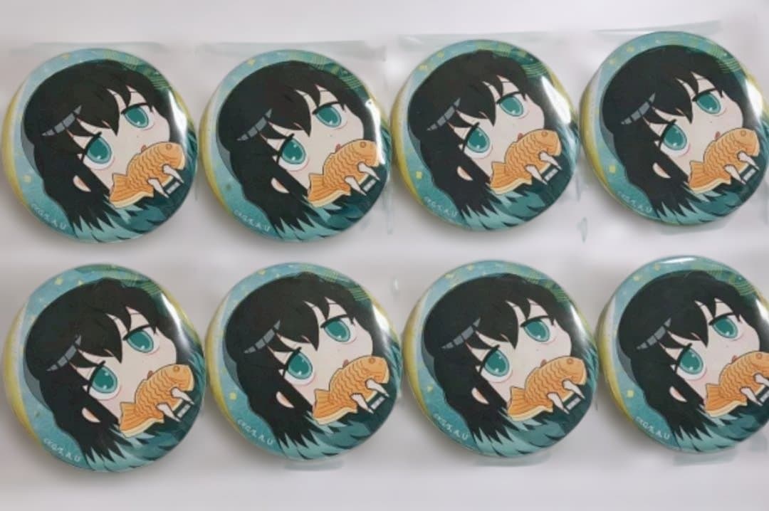 鬼滅の刃 セガ コラボカフェ 缶バッジ 無一郎 8個