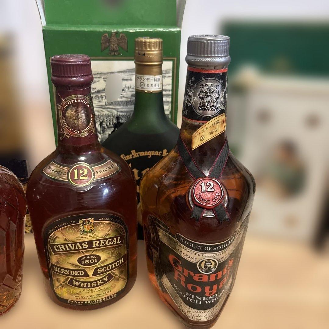 ウイスキー　ブランデー　古酒6本セット