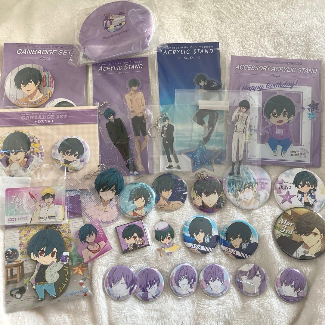 free! 桐嶋郁弥 缶バッジ アクリルスタンド　セット