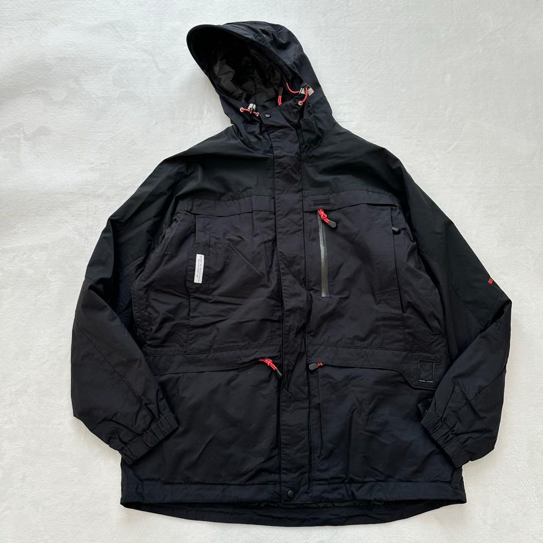 デサント オルテライン　スキーウェア（L相当）黒　裏起毛　ナイロン