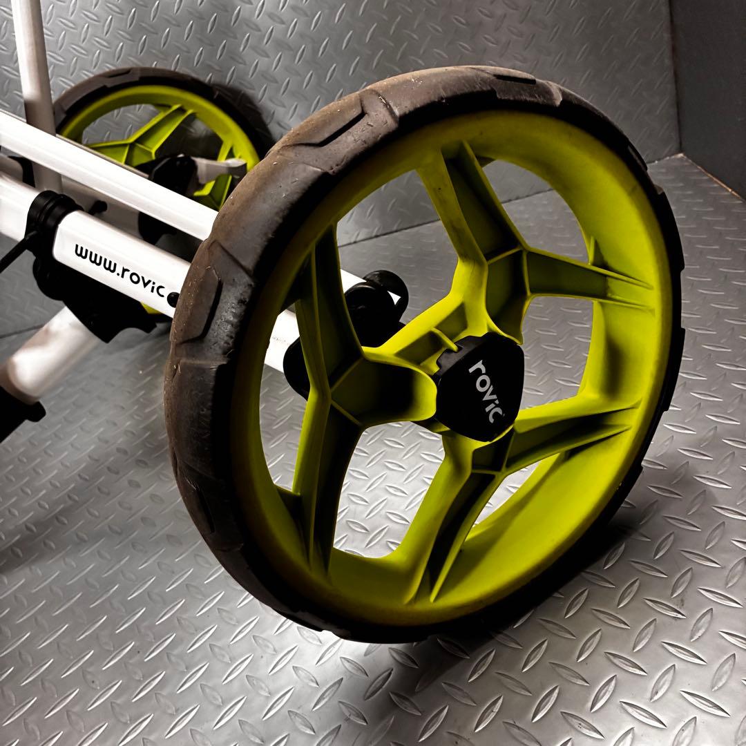 【人気モデル】rovic ゴルフ用 手押し式 プッシュカート コース ラウンド