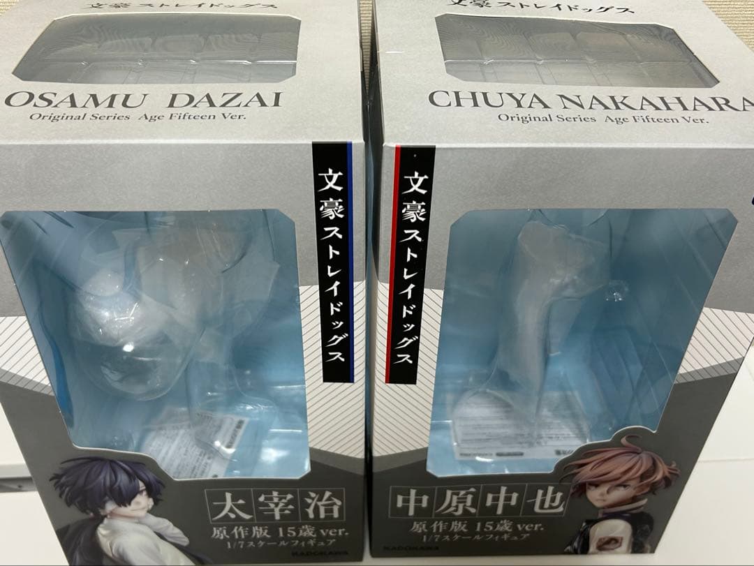 文豪ストレイドッグス 15歳原作 フィギュア 太宰治 中原中也