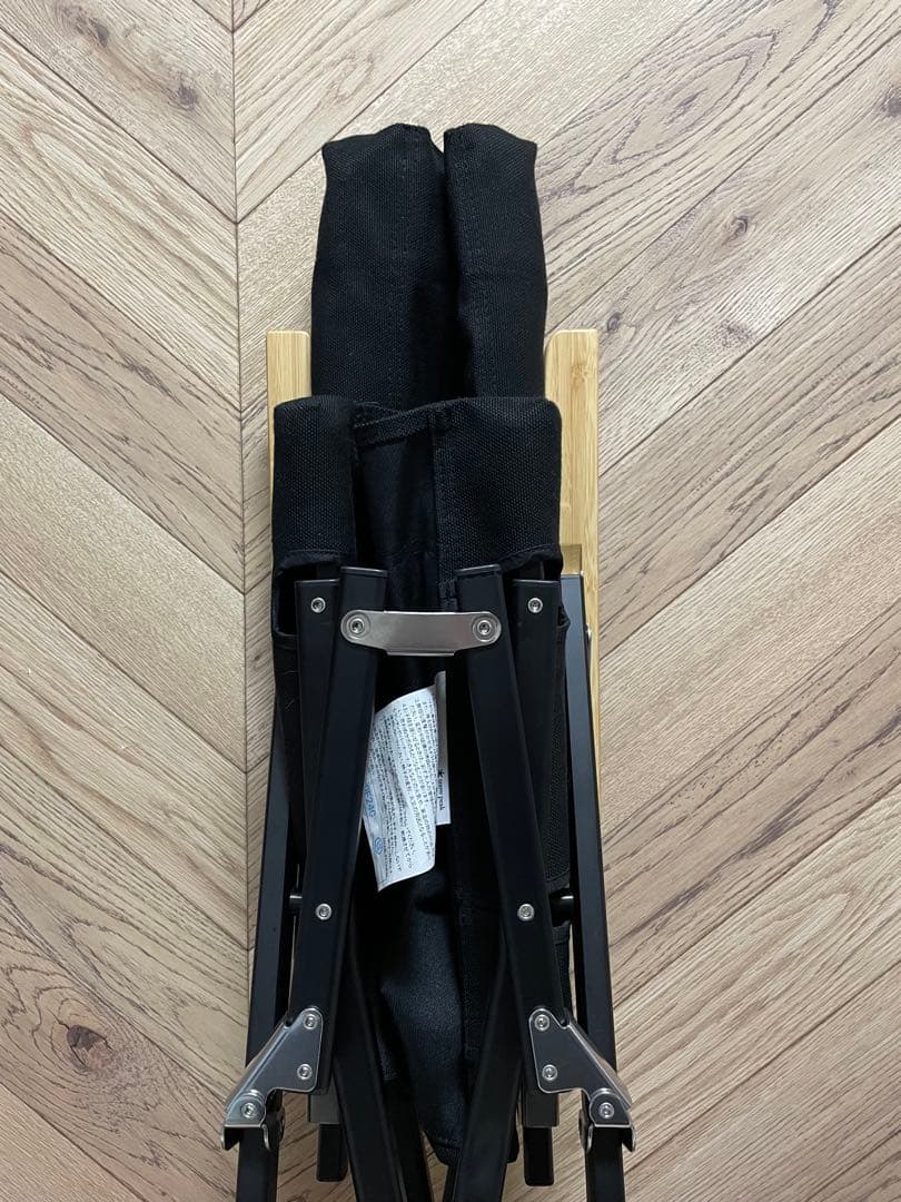 ローチェア30 黒 クッション＆カップホルダー｜スノーピーク