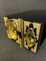 限定値下　美品の箱　仏壇部品　木製　本金箔　金具付き　蒔絵　6060