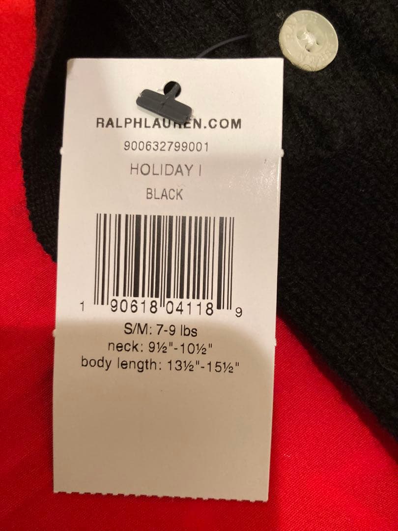 Polo Ralph Lauren ブラックスカルボーンニットセーター犬服