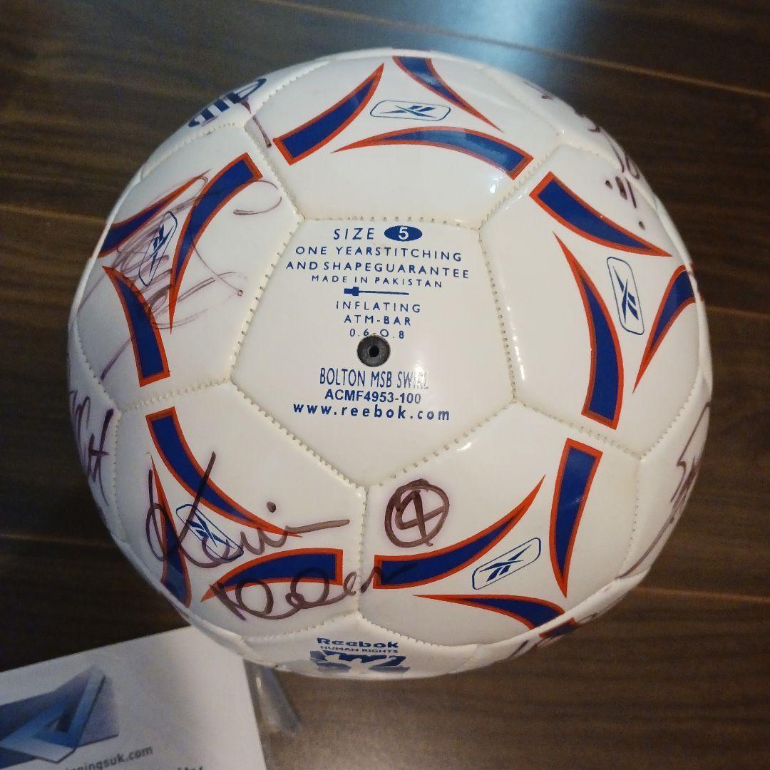 希少　中田英寿　直筆サイン入りボール　ボルトン(プレミアリーグ)他選手サイン