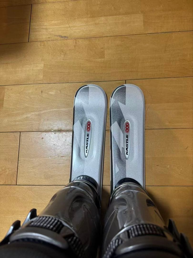レディース　KASTLE ショートスキー　ファンスキー 90cm ブーツ24cm