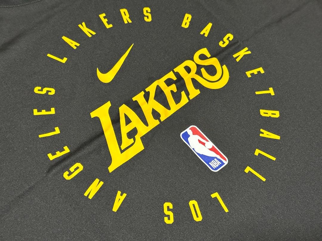 ナイキレイカーズNBA25シーズン選手支給品プラクティスノースリーブLサイズ