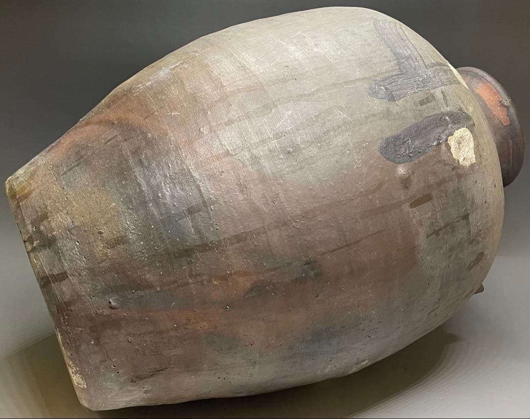 古南蛮　双耳南蛮壺　双耳壺　耳付壺　特大　43cm 　Lp3308