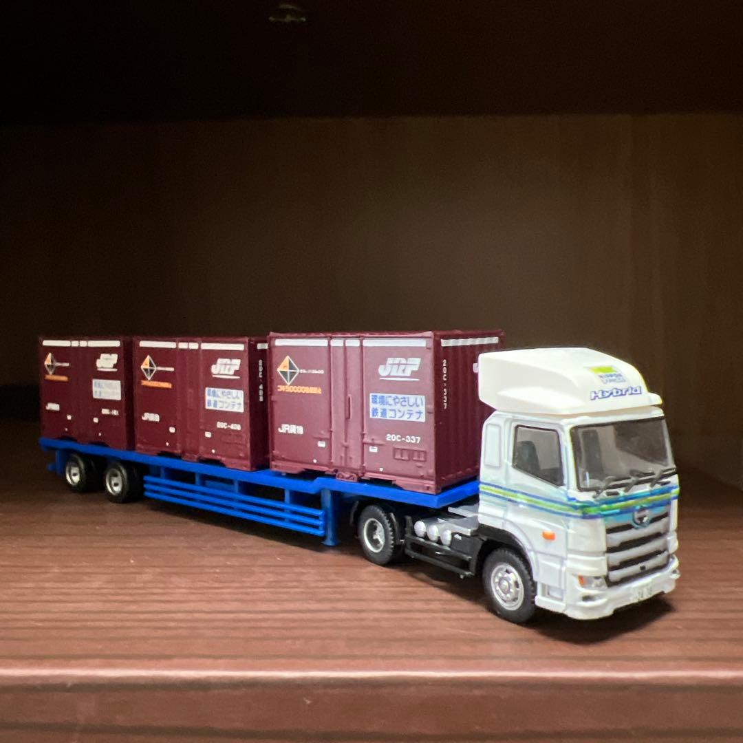 トレーラーコレクション　日野プロフィアハイブリッド仕様　日通コンテナトレーラー