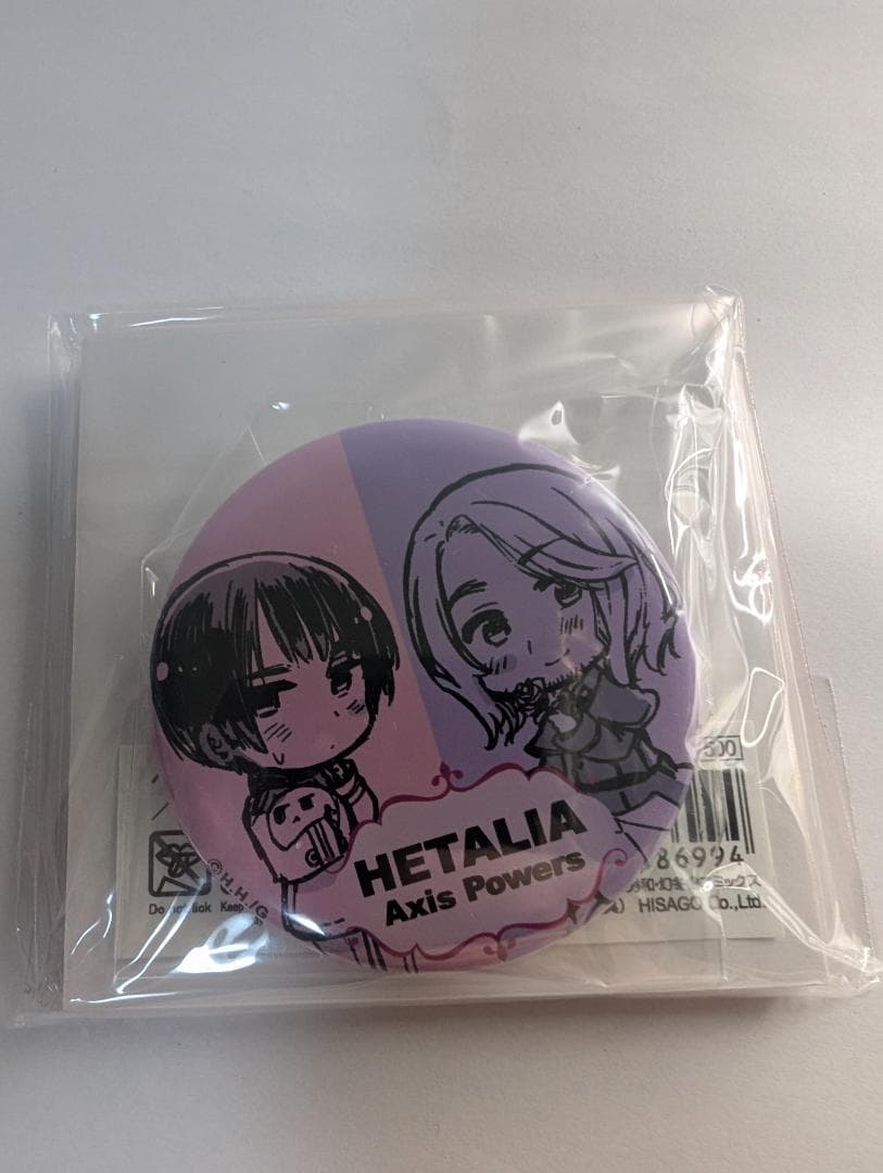 【未開封】ヘタリア Axis Powers ペア缶バッジ 4点セット