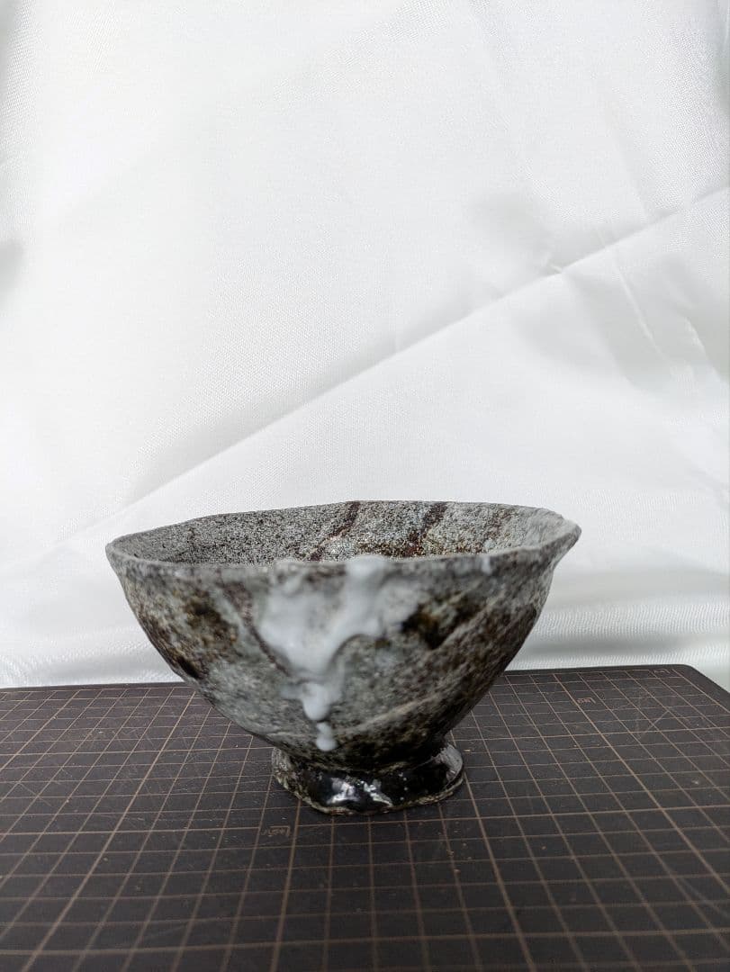 抹茶茶碗、多胡石茶碗、石彫刻茶碗、倉田辰彦作、日本製