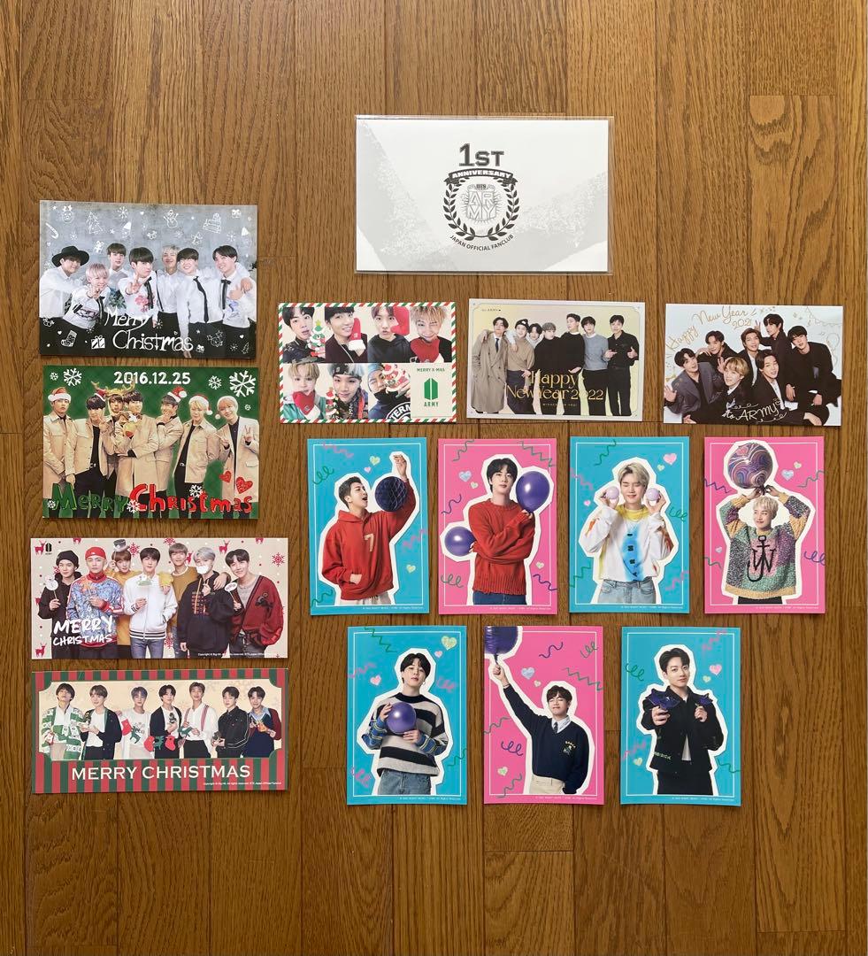 BTS 会報 Vol 1.～9 クリスマスカード グリーティングカード セット