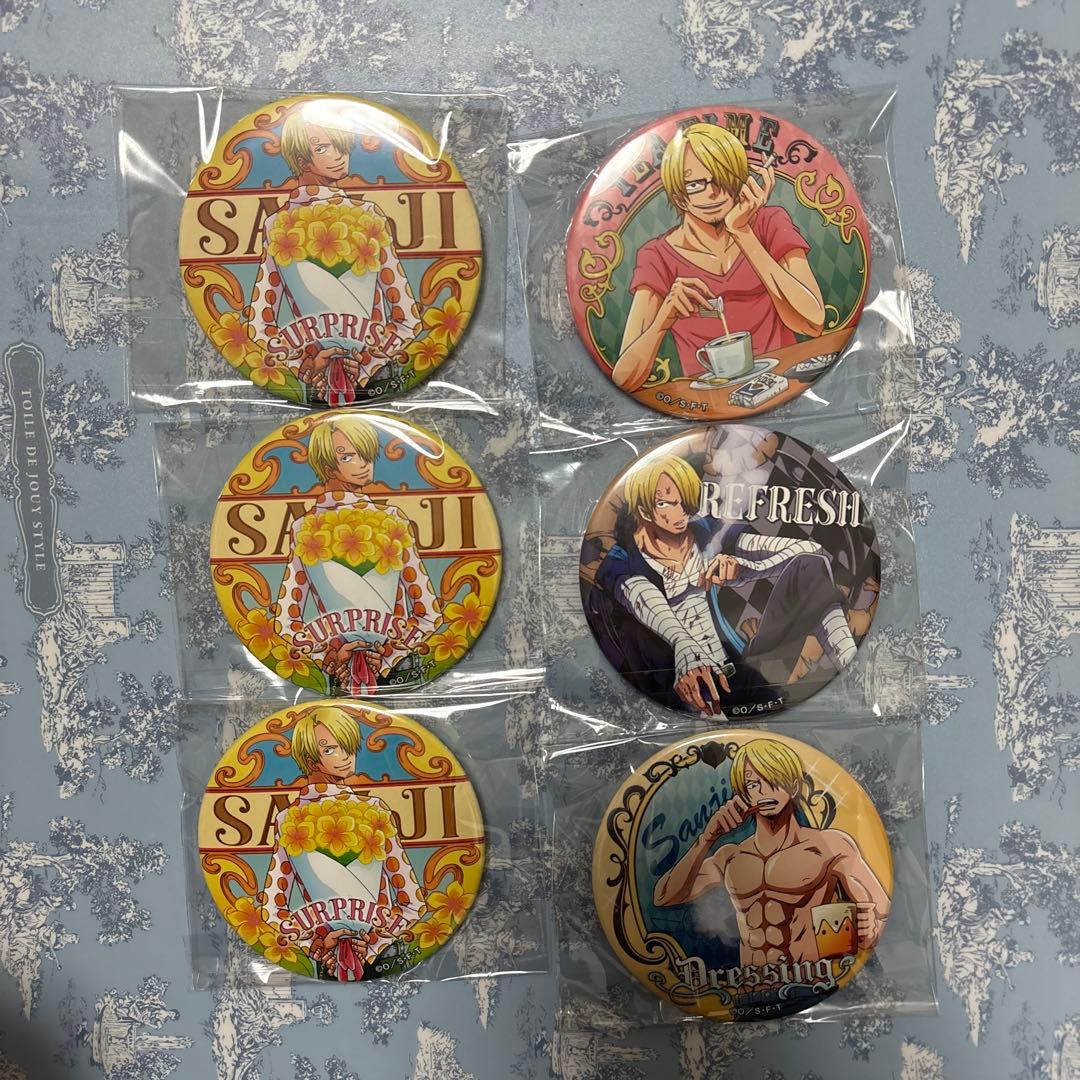 【バラ売り可】　ONE PIECE サンジ　輩缶バッジ