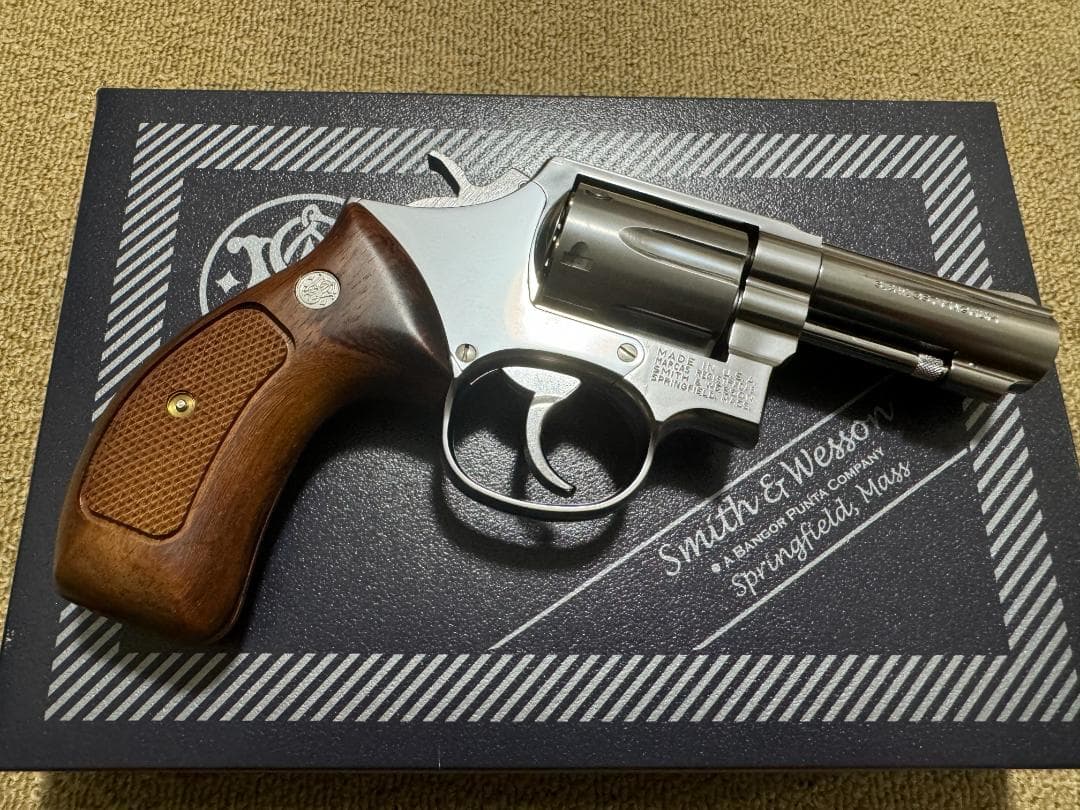 タナカ　M65　ガスガン　ステンレスフィニッシュ Ver.3（木製グリップ付）