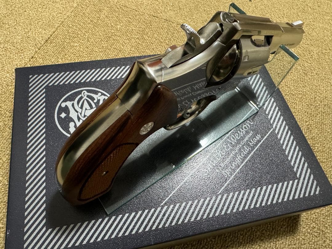 タナカ　M65　ガスガン　ステンレスフィニッシュ Ver.3（木製グリップ付）