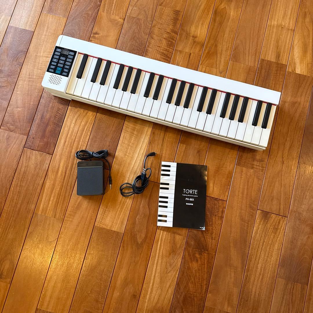 TORTIE 61鍵 ホワイトキーボード　PH-88X 電子ピアノ