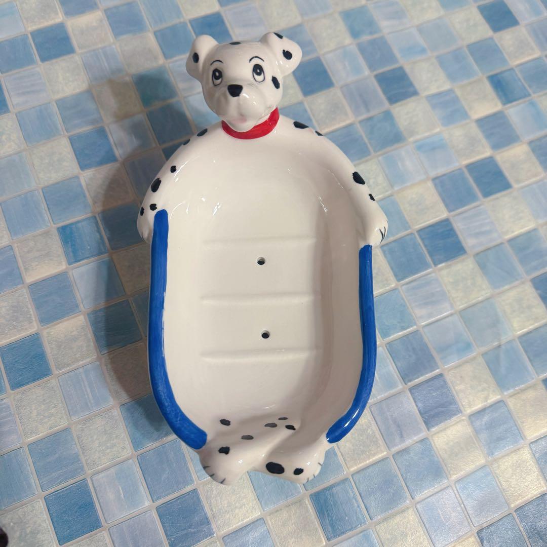 ディズニー　101匹わんちゃん　陶器製　バス4点セット