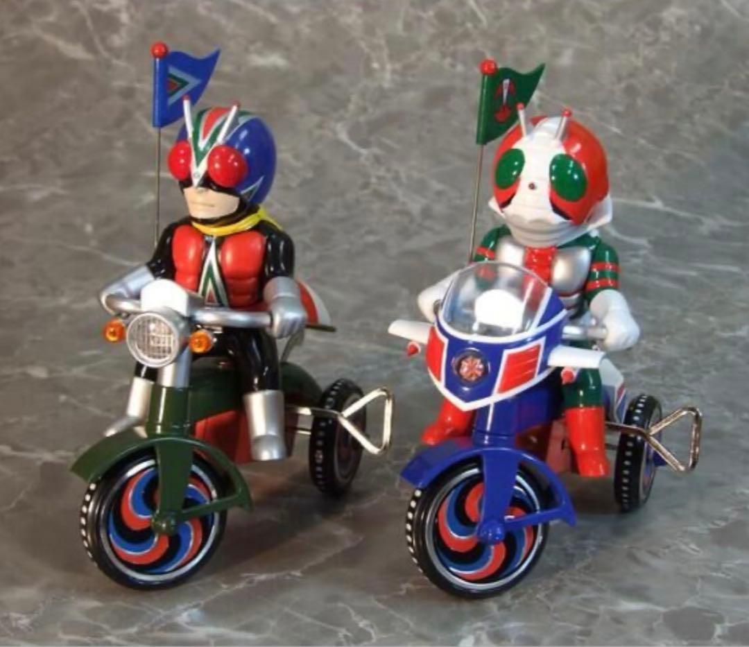 プレミアムバンダイ★EX三輪車Aタイプ 仮面ライダーV3.ライダーマン2体セット