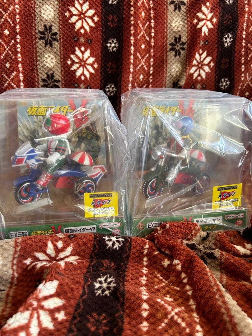 プレミアムバンダイ★EX三輪車Aタイプ 仮面ライダーV3.ライダーマン2体セット