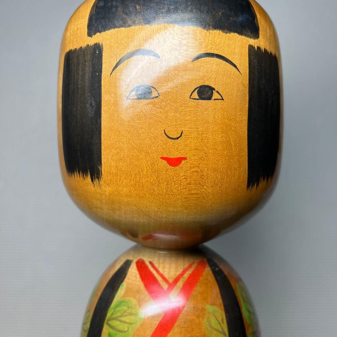 ⭕️木地山こけし　伝統こけし　小椋啓太郎指導　1.5尺大型　蒔絵師　小野寺重一