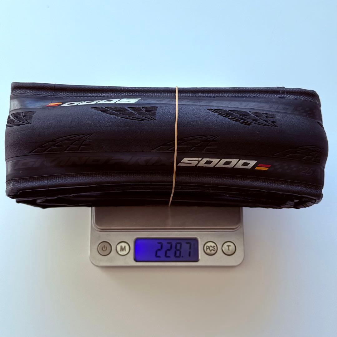 コンチネンタル　GP5000 25c クリンチャー　二本セット　100キロ走行