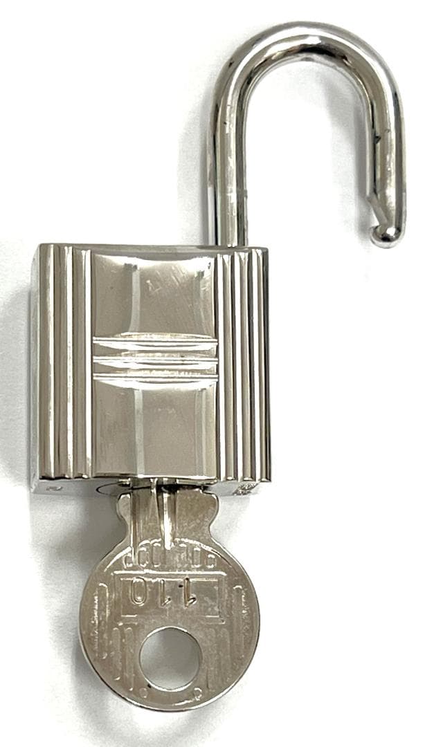 エルメス カデナ＆キー パドロック No.110 シルバー 中古品(91085)