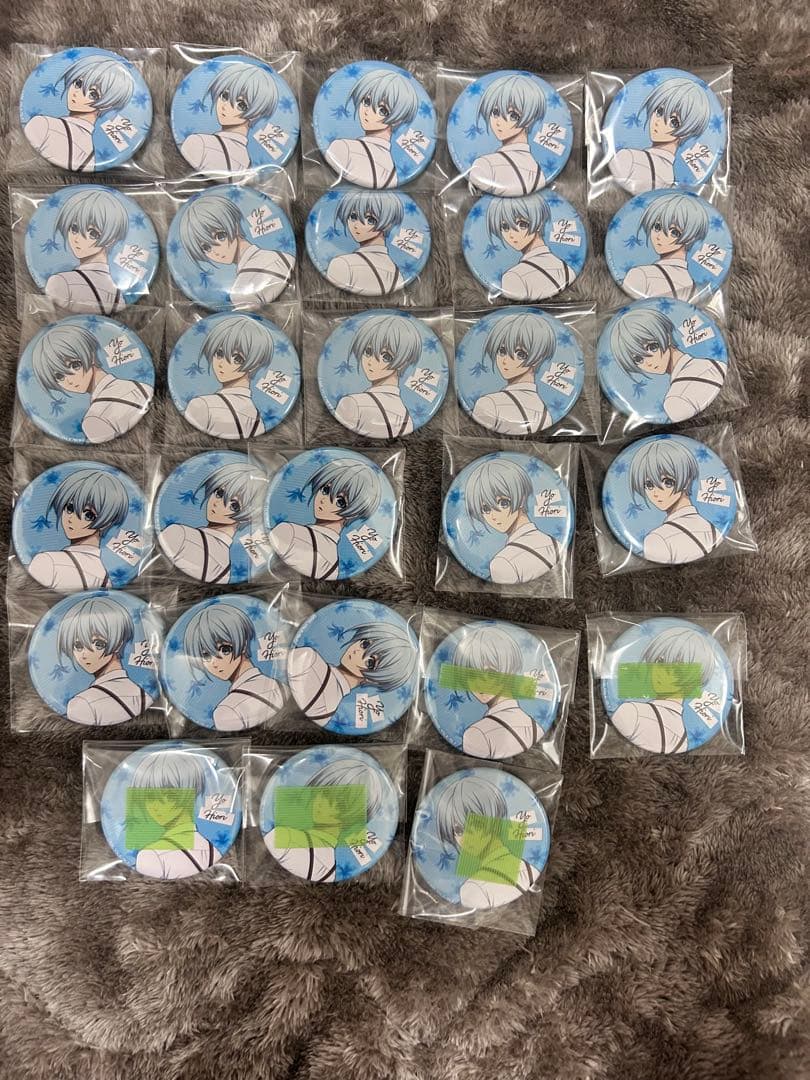 氷織羊 フラワーマルシェ 缶バッジ ブルーロック