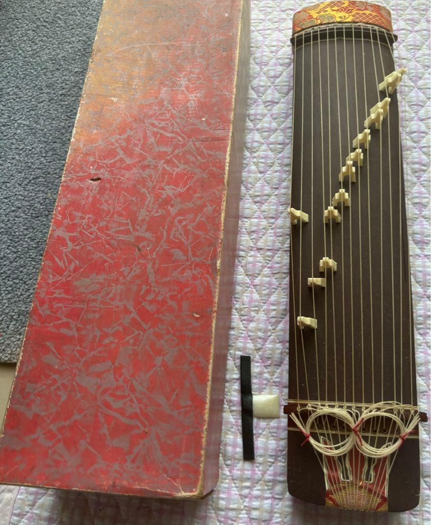 アンティーク！新品箱入り！ミニチュア　琴 13弦