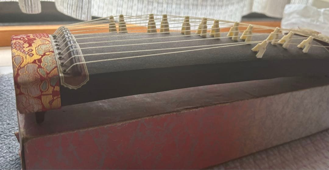 アンティーク！新品箱入り！ミニチュア　琴 13弦