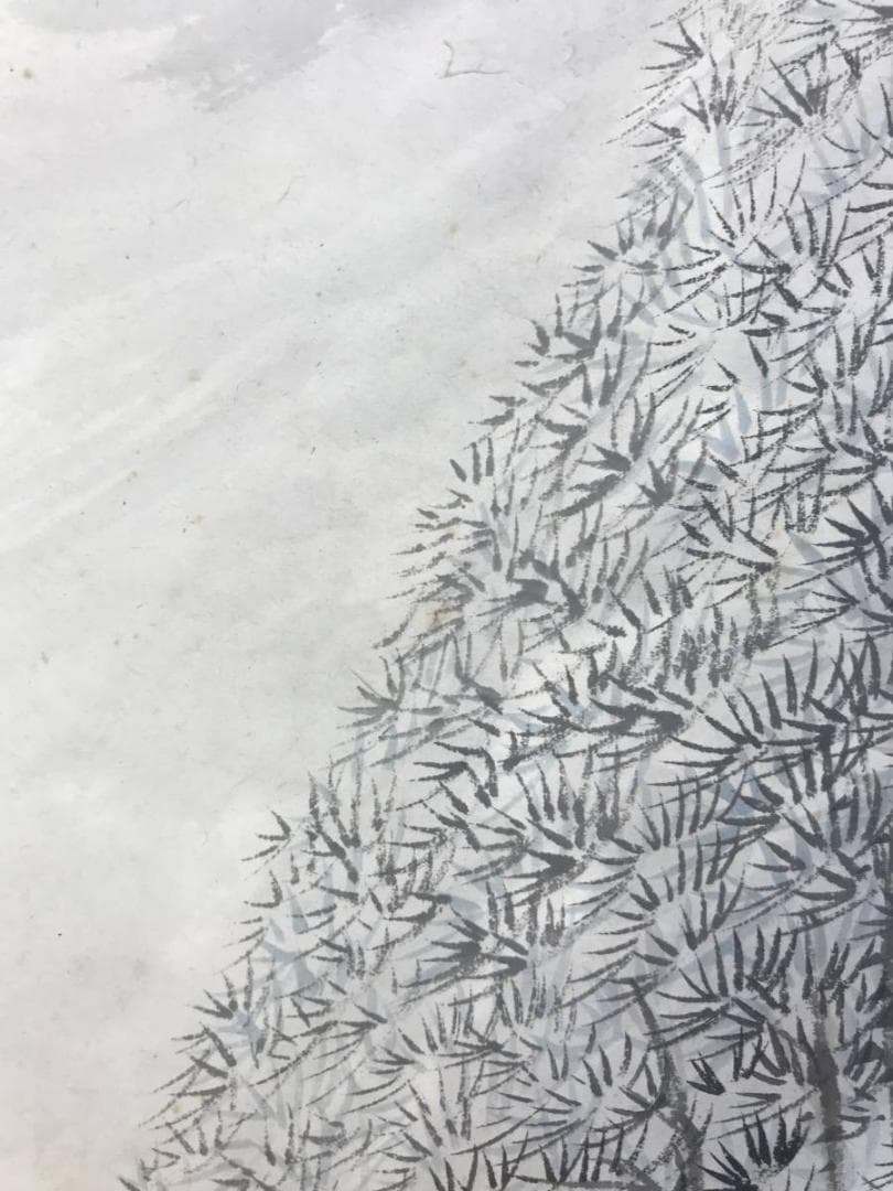 真作/奥本青雲/嵐山秋色図/保津川下り図/山水図/掛軸☆宝船☆AE-418