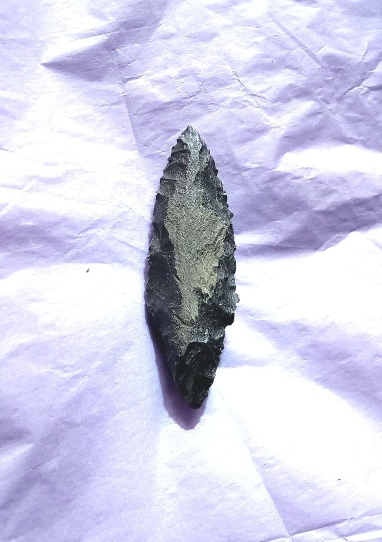 サヌカイト 石器 365 h 槍 模写